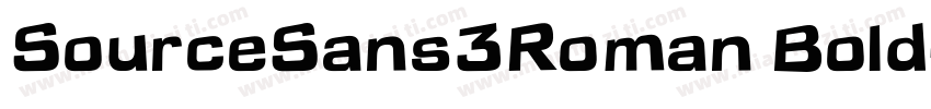 SourceSans3Roman Bold字体转换